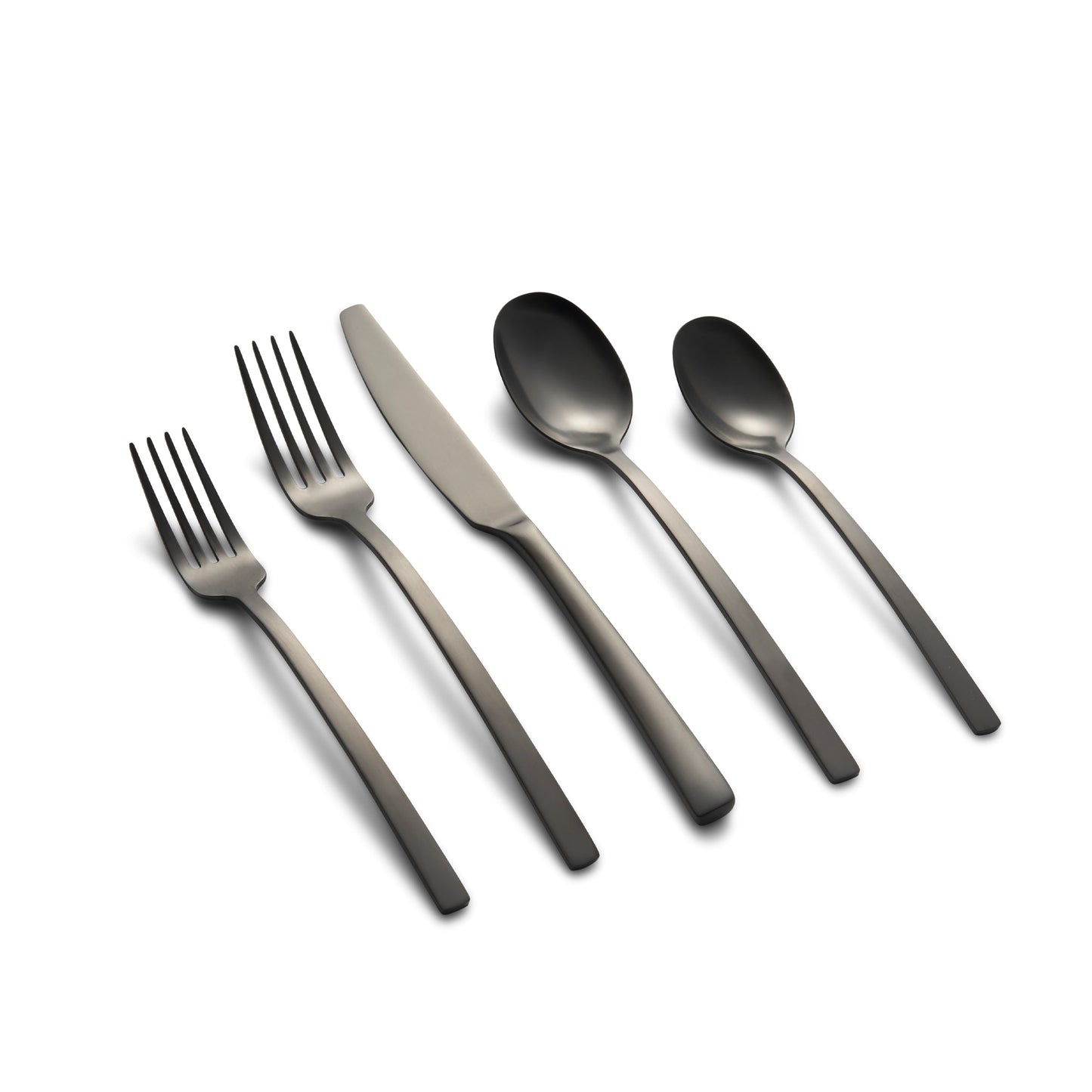 Beacon Black Satin 20-Piece Flatware Set