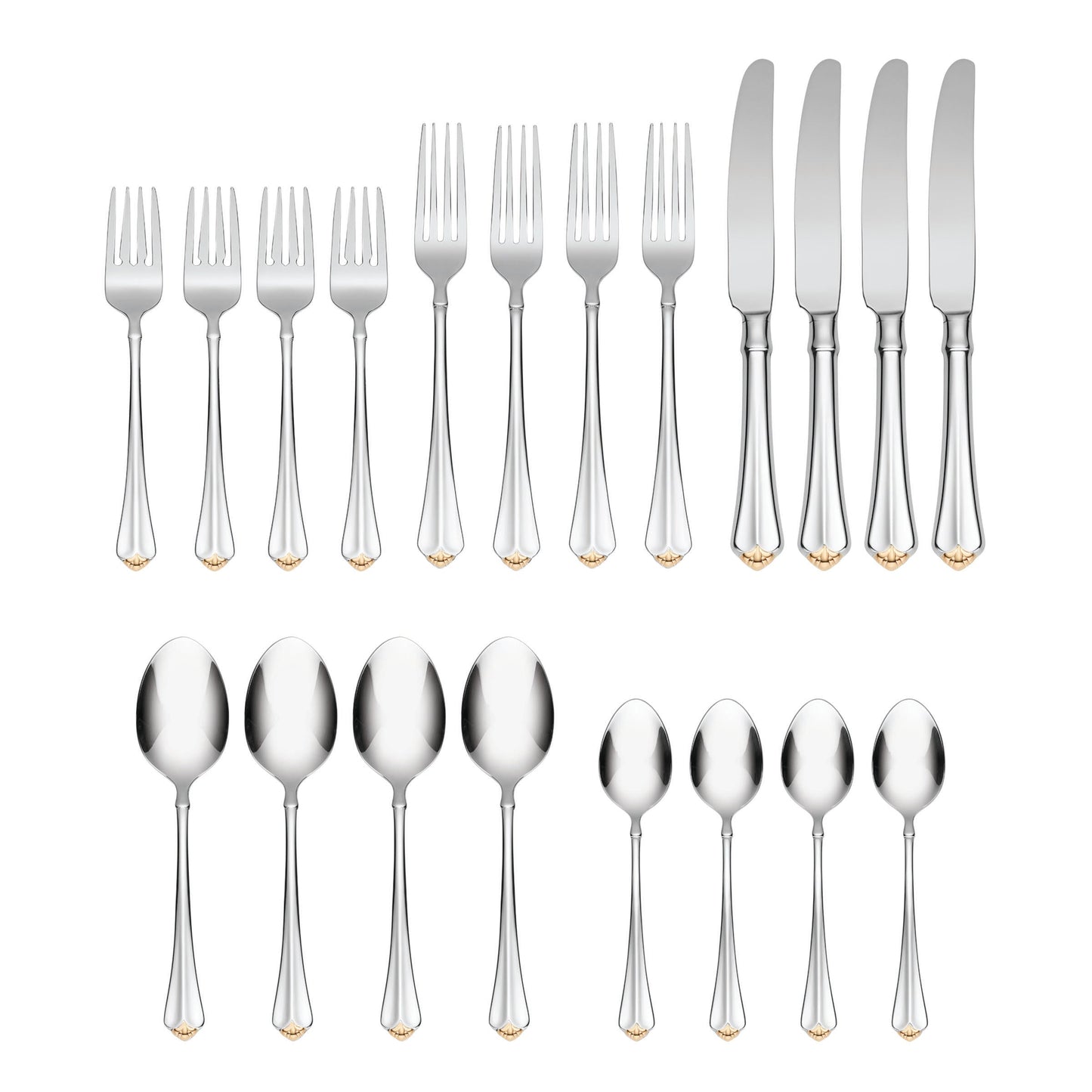 Golden Juilliard 20-Piece Flatware Set