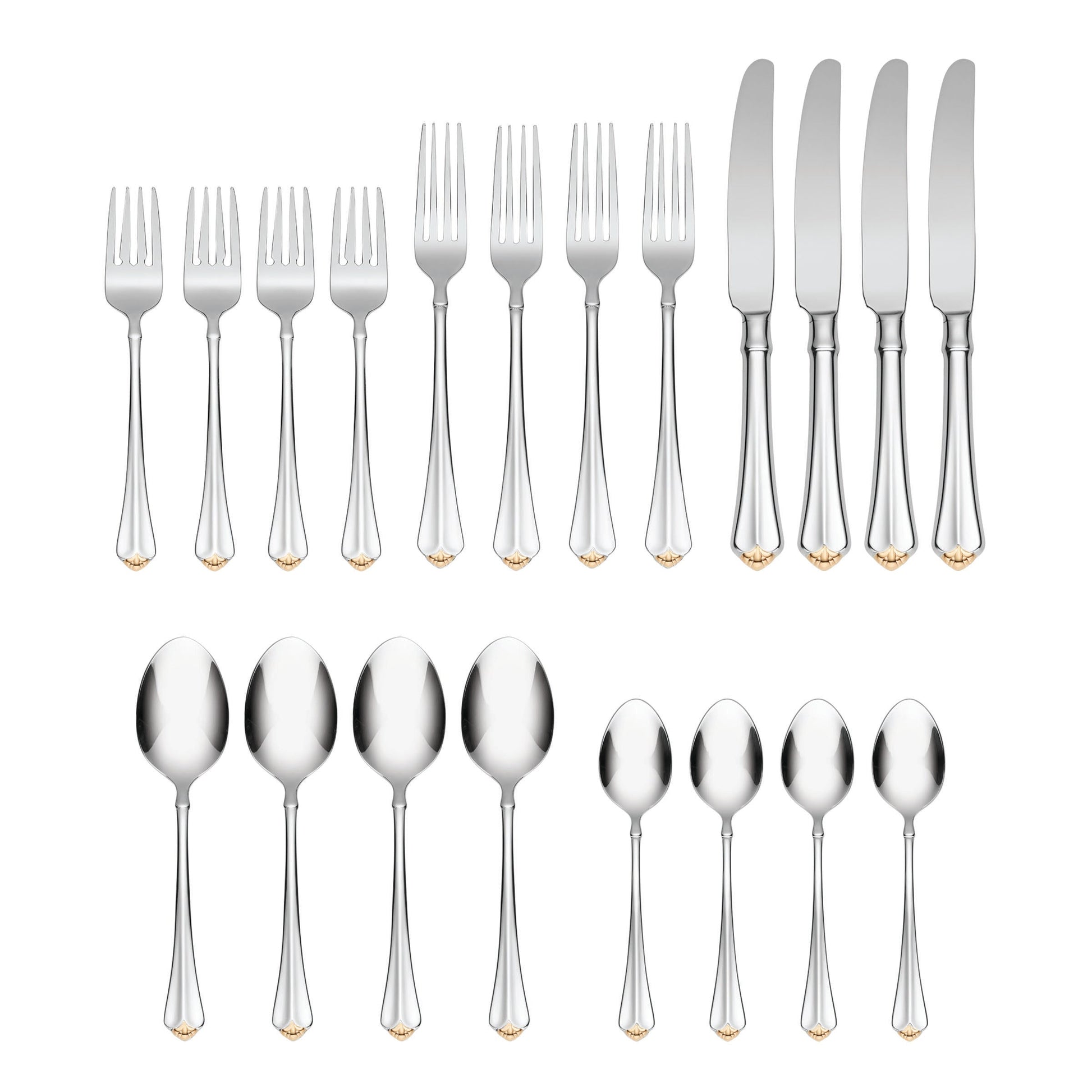 Golden Juilliard 20-Piece Flatware Set