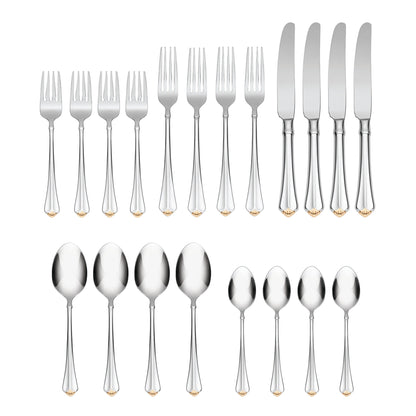 Golden Juilliard 20-Piece Flatware Set