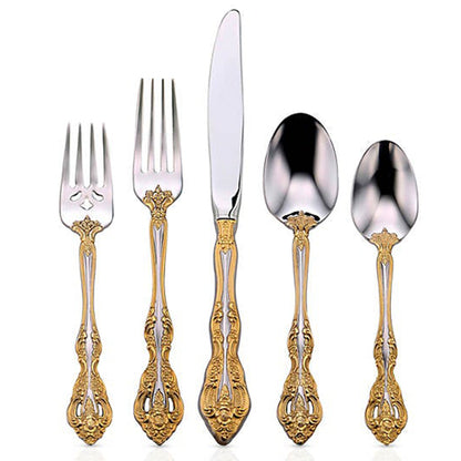 Golden Michelangelo 20-Piece Flatware Set