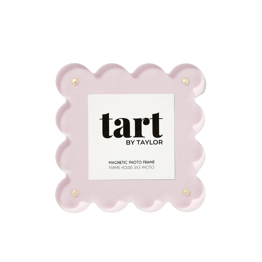Mini Lavender Scalloped Acrylic Photo Frame