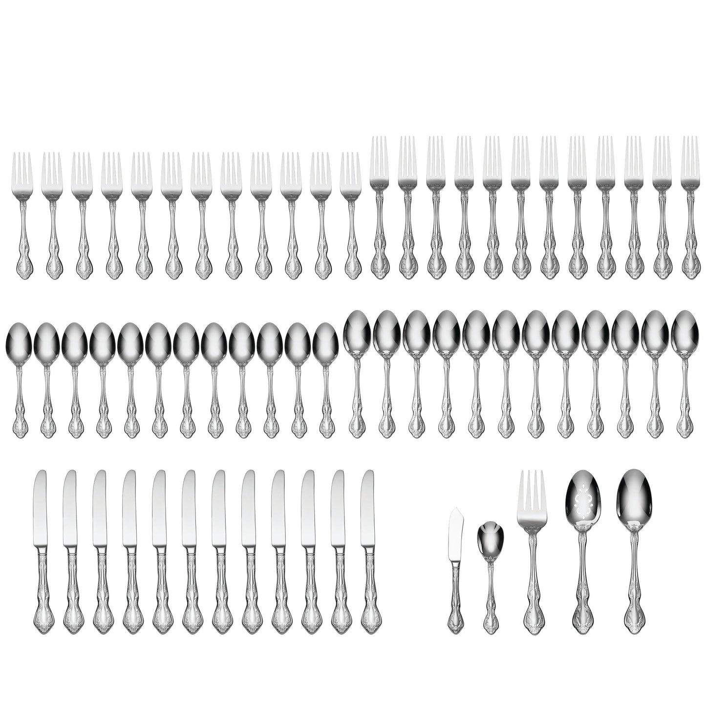 Mandolina 65-Piece Flatware Set