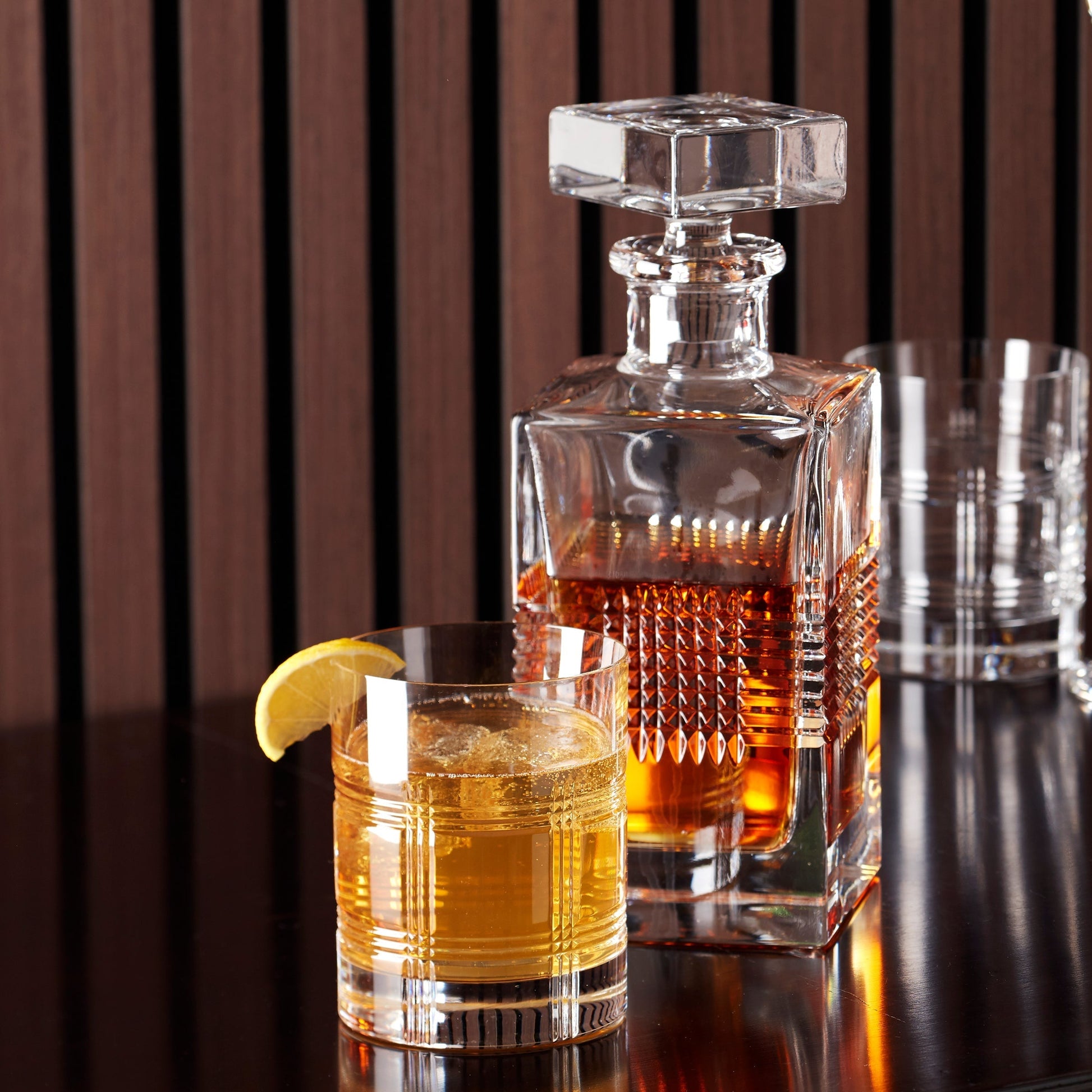 Hudson Crystal Double Old-Fashioned Glasses, Set of 4