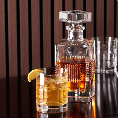 Hudson Crystal Double Old-Fashioned Glasses, Set of 4