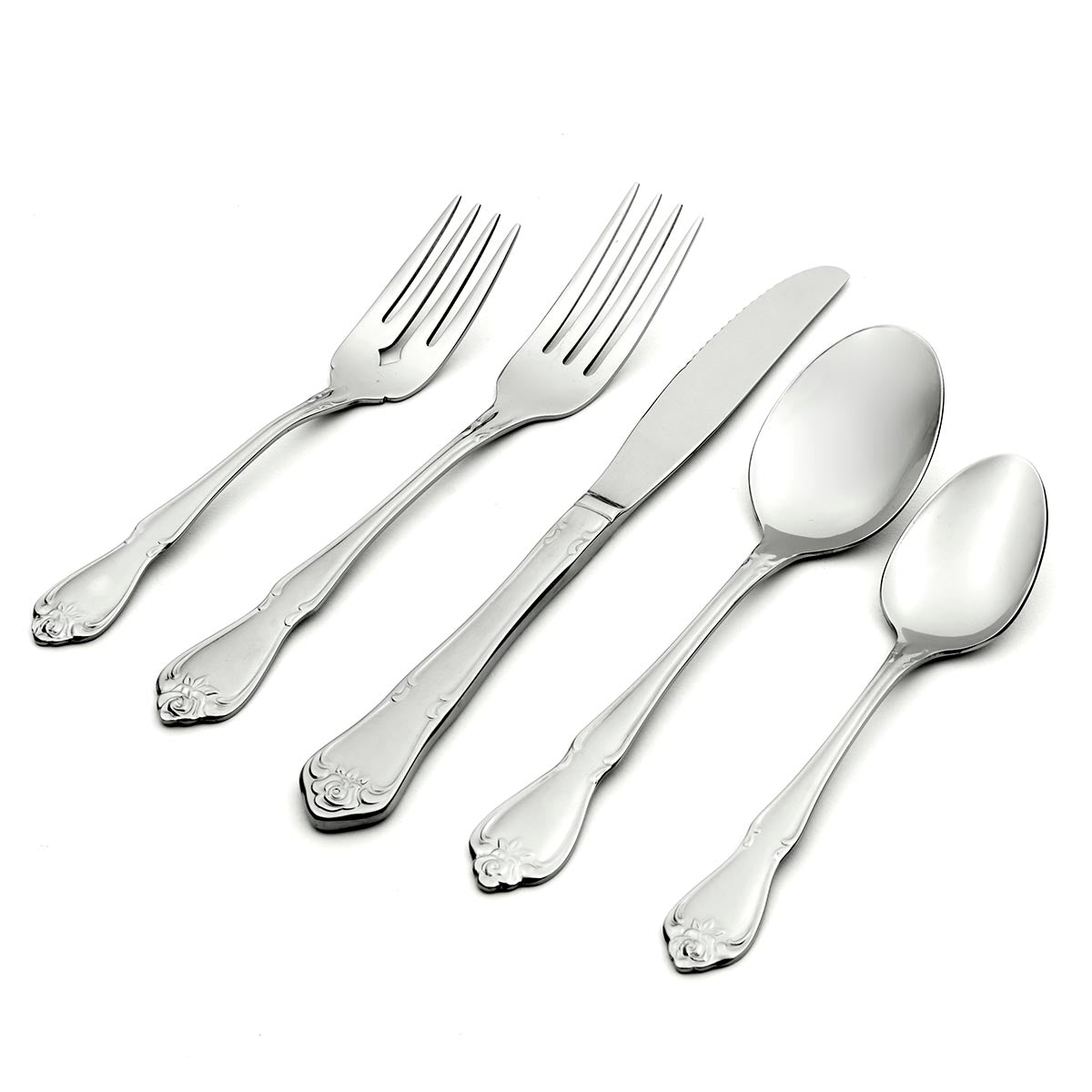 True Rose 45-Piece Flatware Set