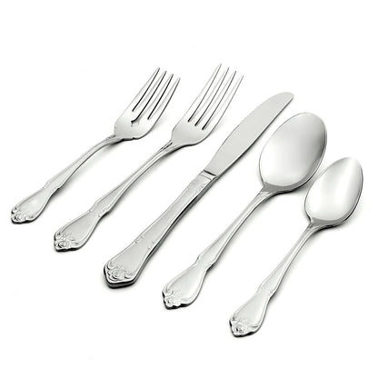 True Rose 45-Piece Flatware Set