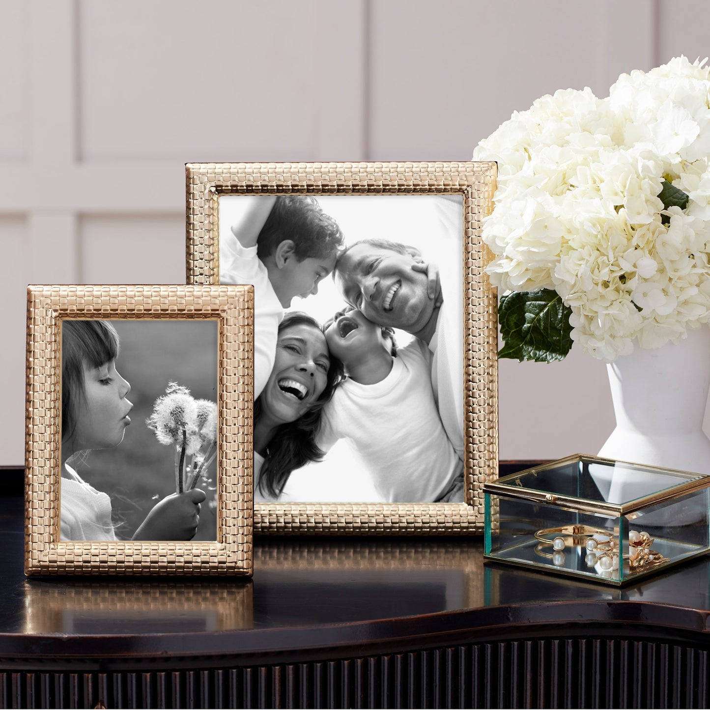 Watchband Satin Gold 5x7 Photo Frame